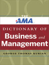 Cover image for The AMA Dictionary of Business and Management